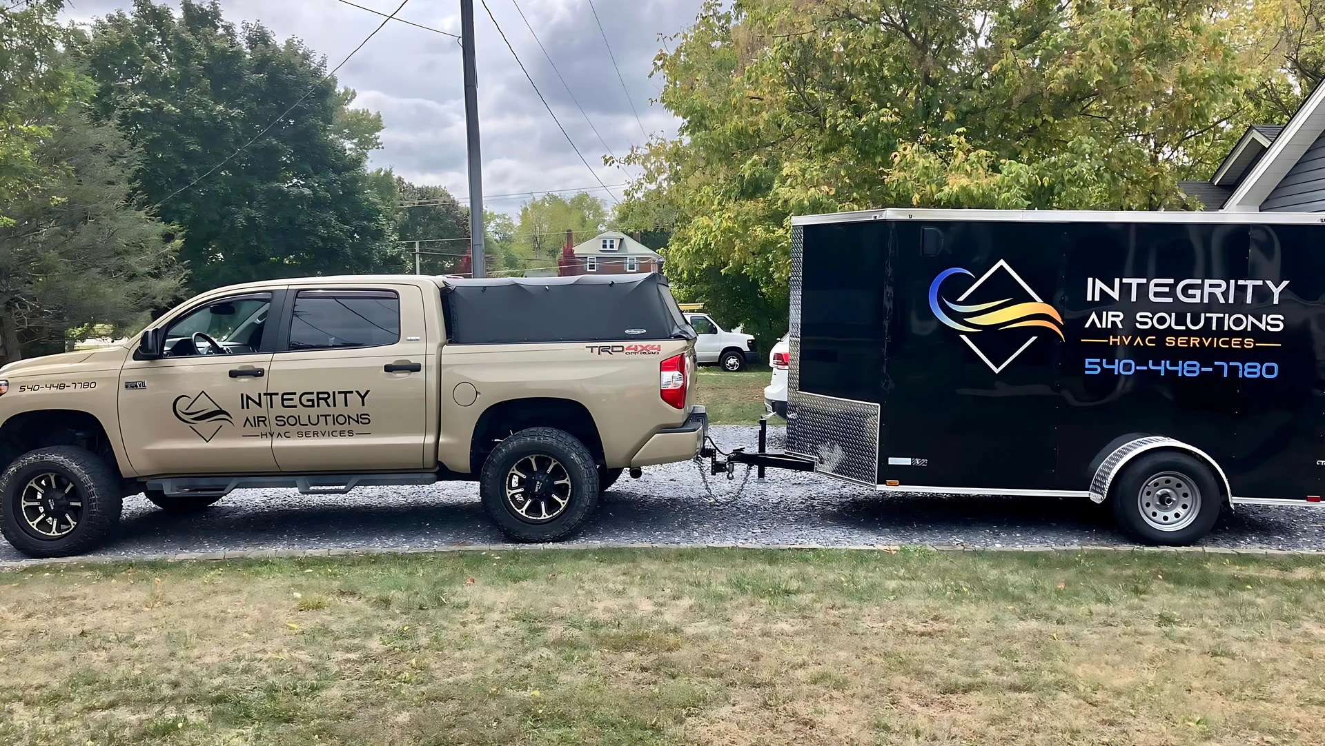 Integrity Air Solutions truck and trailer